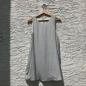 Luca Couture windowpane shift dress